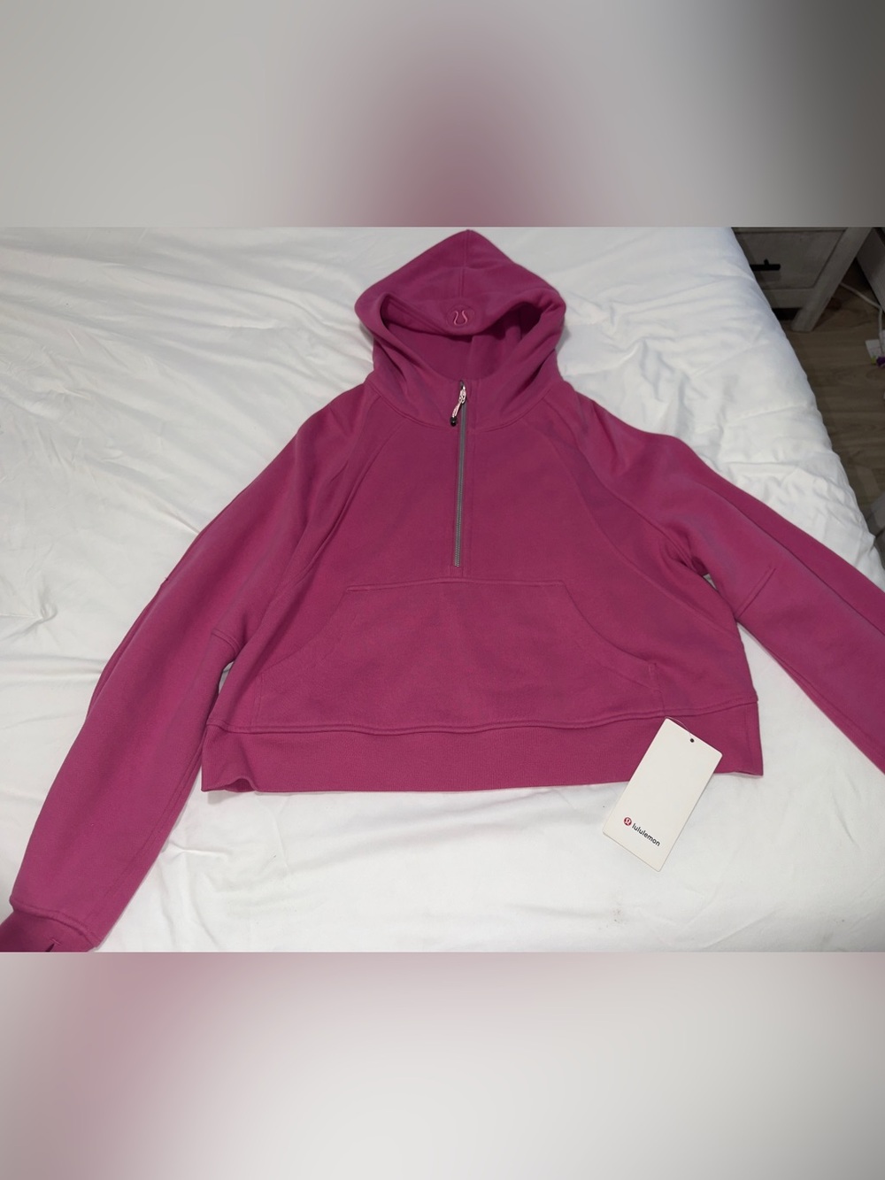 Lululemon Scuba Oversized 1/2 Zip Hoodie - Pink Lychee